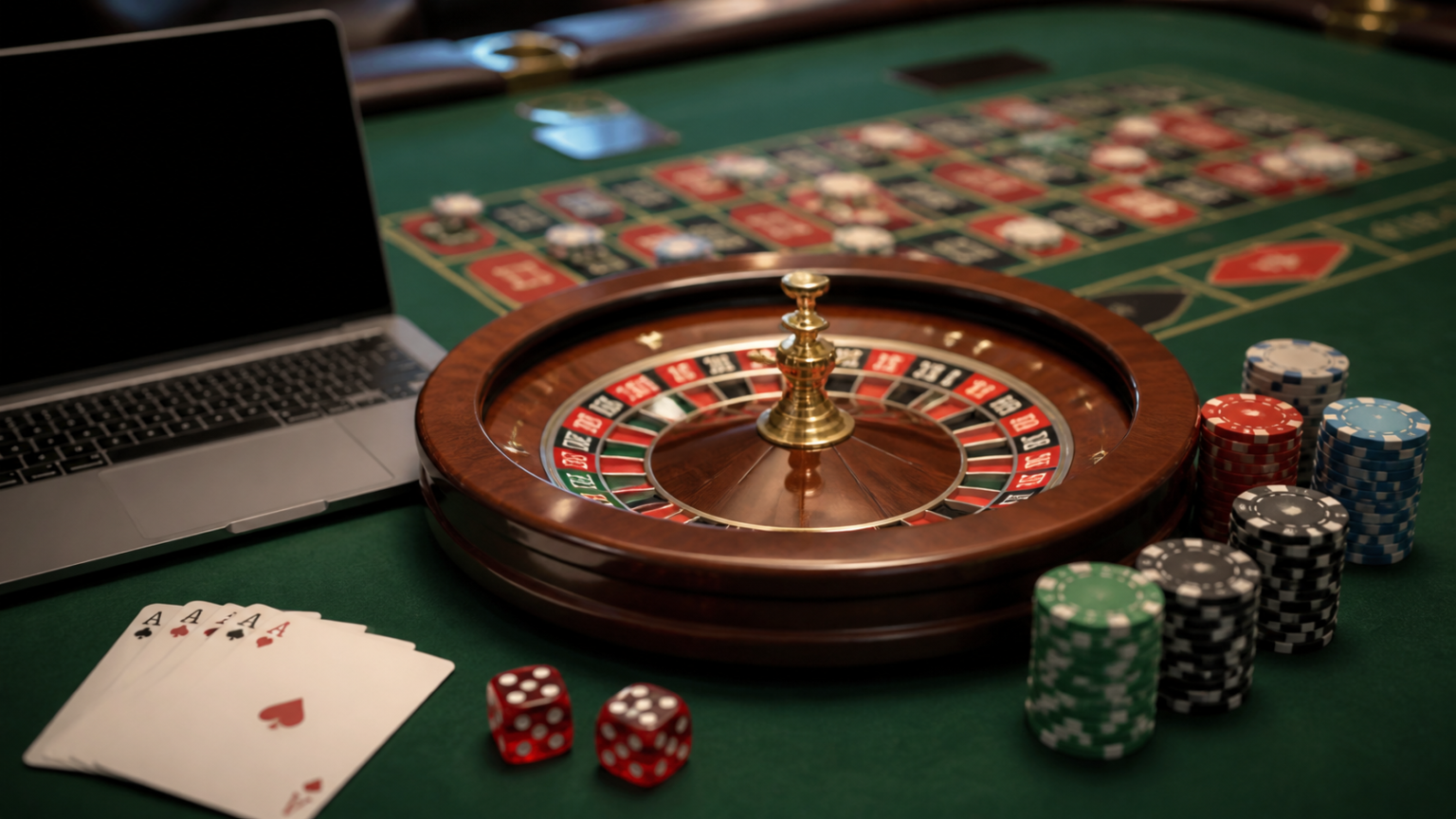 Best Online Betting Malaysia: What Readers Should Look For Casino-related online betting scene with cards, dice, and roulette wheel